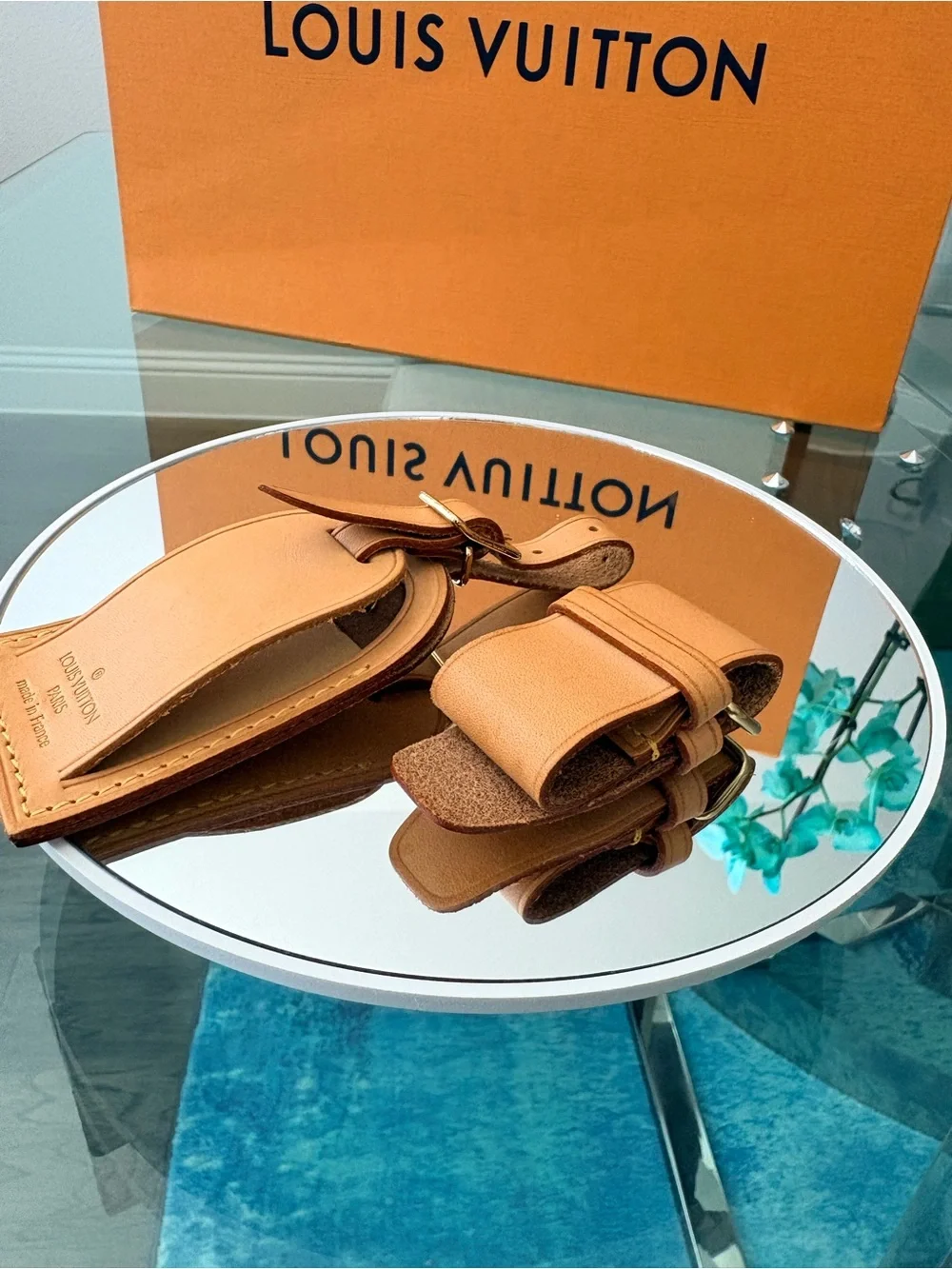 Louis Vuitton Poignant & Luggage Tag Set